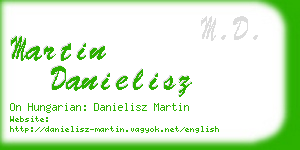 martin danielisz business card